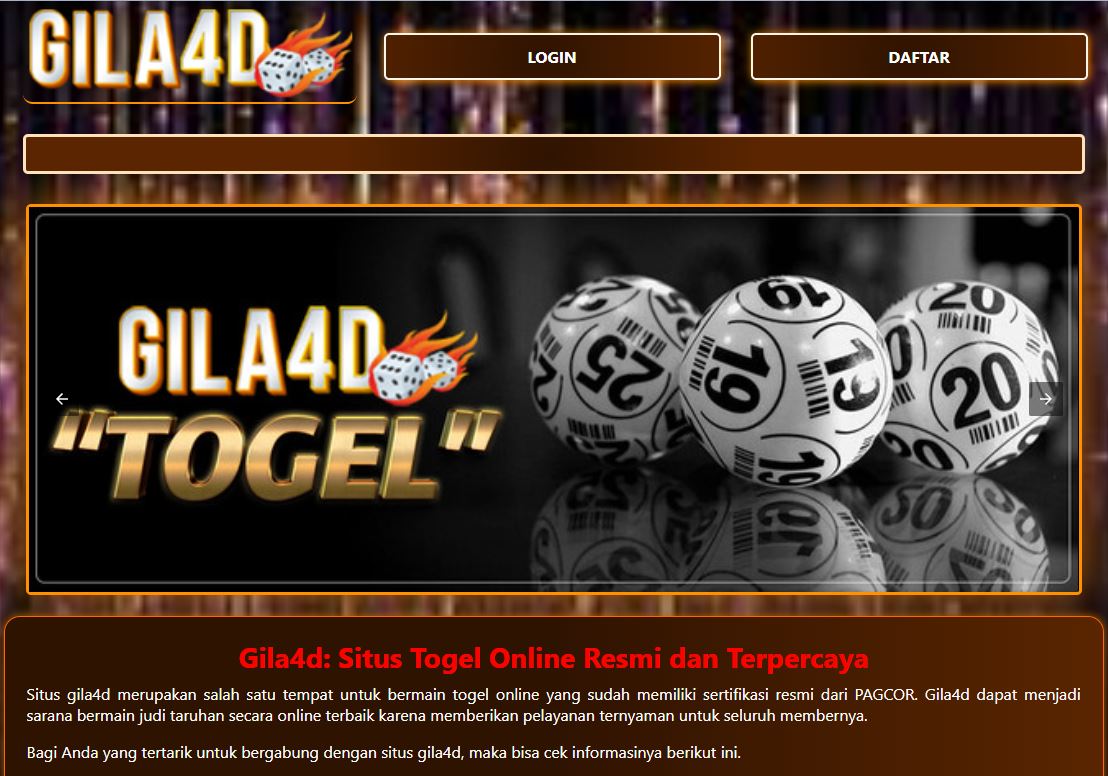 Daftar Link Situs Togel Terpercaya Betting 100 Perak